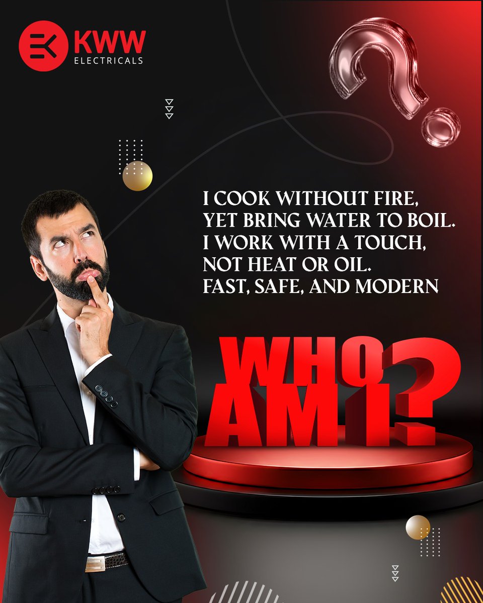 Guess the hero of modern kitchens! 🔥❓

From boiling water in seconds to cooking safely with zero flame - this modern appliance is a game changer. Can you guess it?

#Riddle #RiddleTime #MakeInIndia #KWWElectricals #kwwelectricals #Kwwled kwwelectricals.com