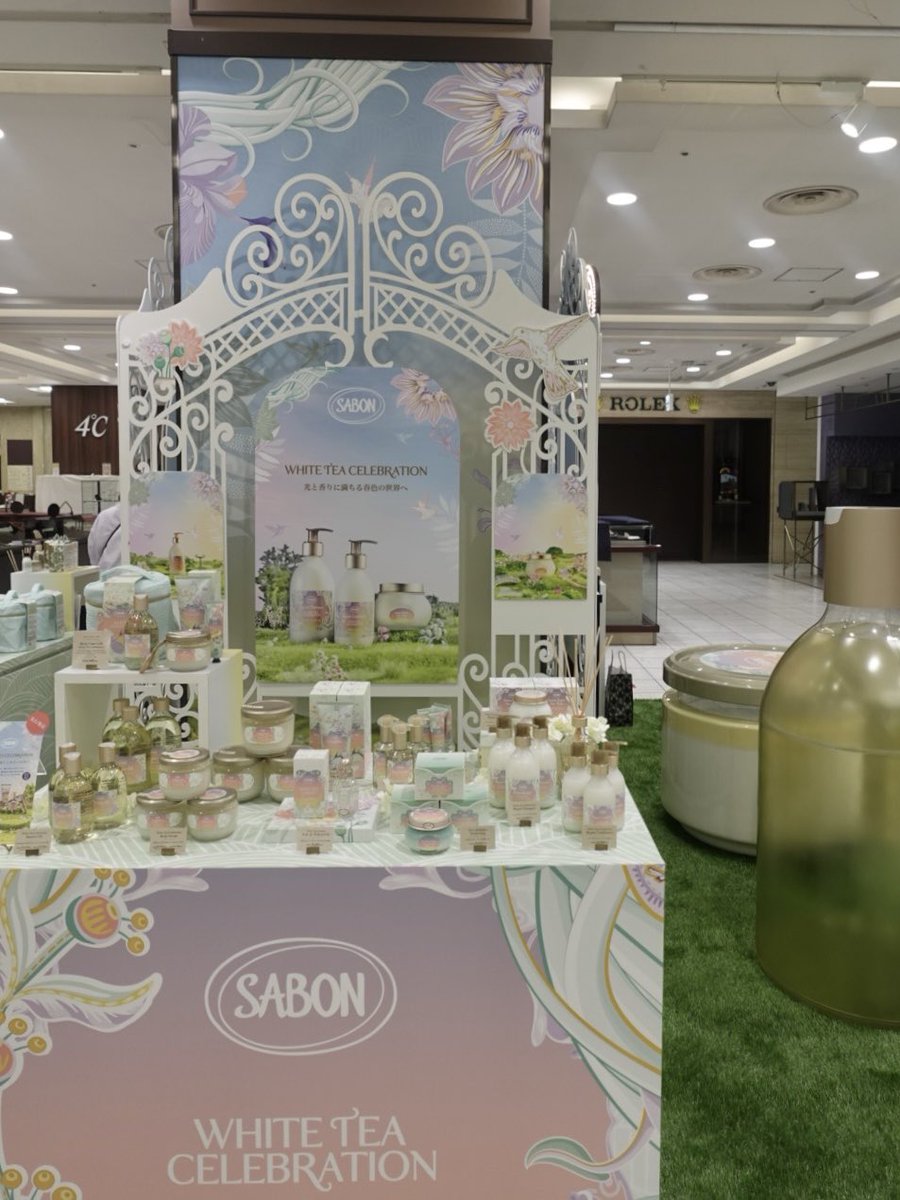 rabbit_ryn__'s tweet photo. SABON WHITE TEA CELEBRATIONに行ってきました✨
　
新作アイテムがいち早く手に取れる🤍
限定のオードトワレもあった🥺
　
横浜高島屋1Fで3/3(火)まで開催されてます！ https://t.co/iHeWyl7Ksj