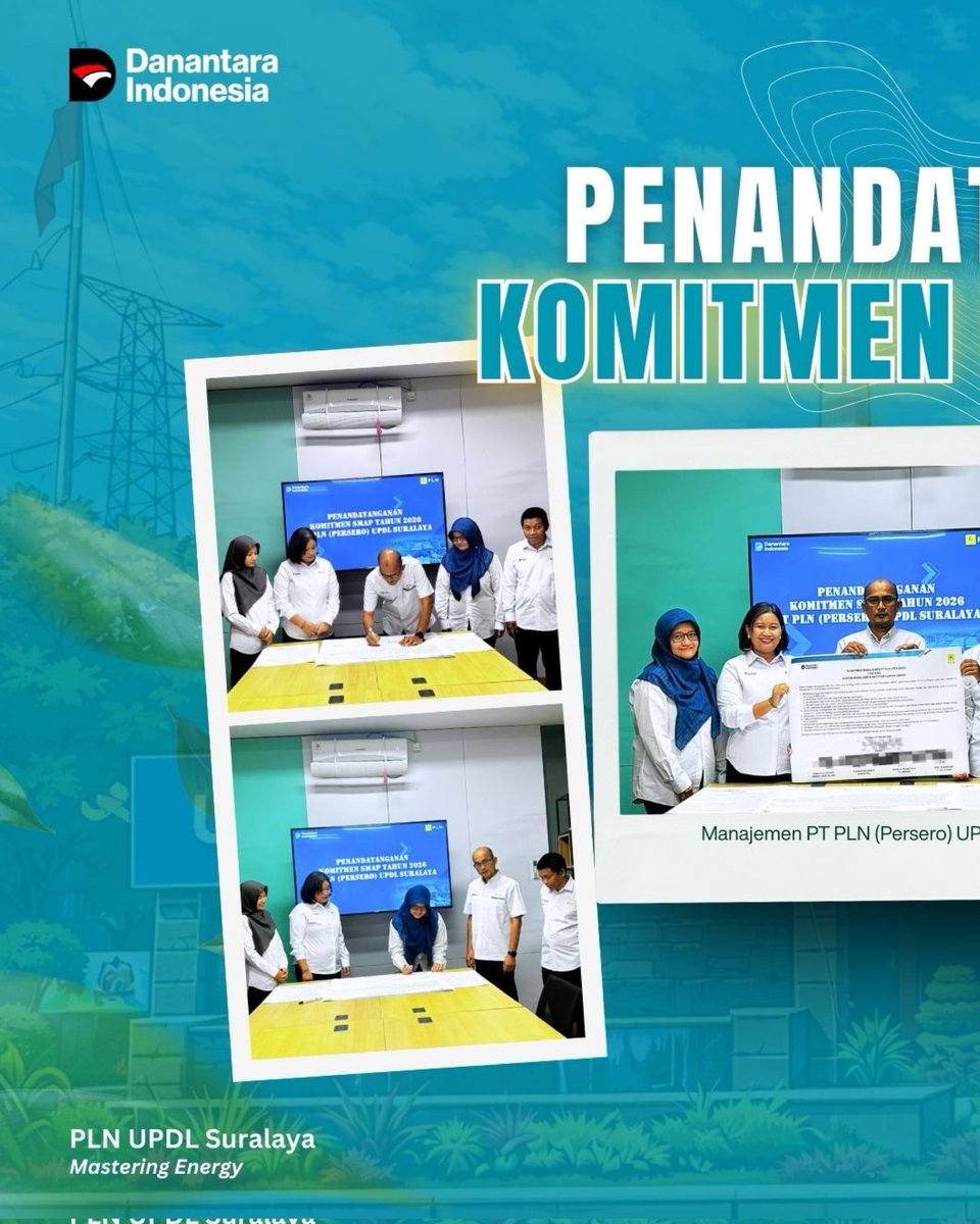 InsightSura's tweet photo. PT PLN (Persero) UPDL Suralaya memulai tahun 2026 dengan komitmen implementasi SMAP sesuai SNI ISO 37001:2016 sebagai bagian dari upaya mewujudkan tata kelola perusahaan yang baik serta etika bisnis yang tinggi. https://t.co/13ottx3BoY