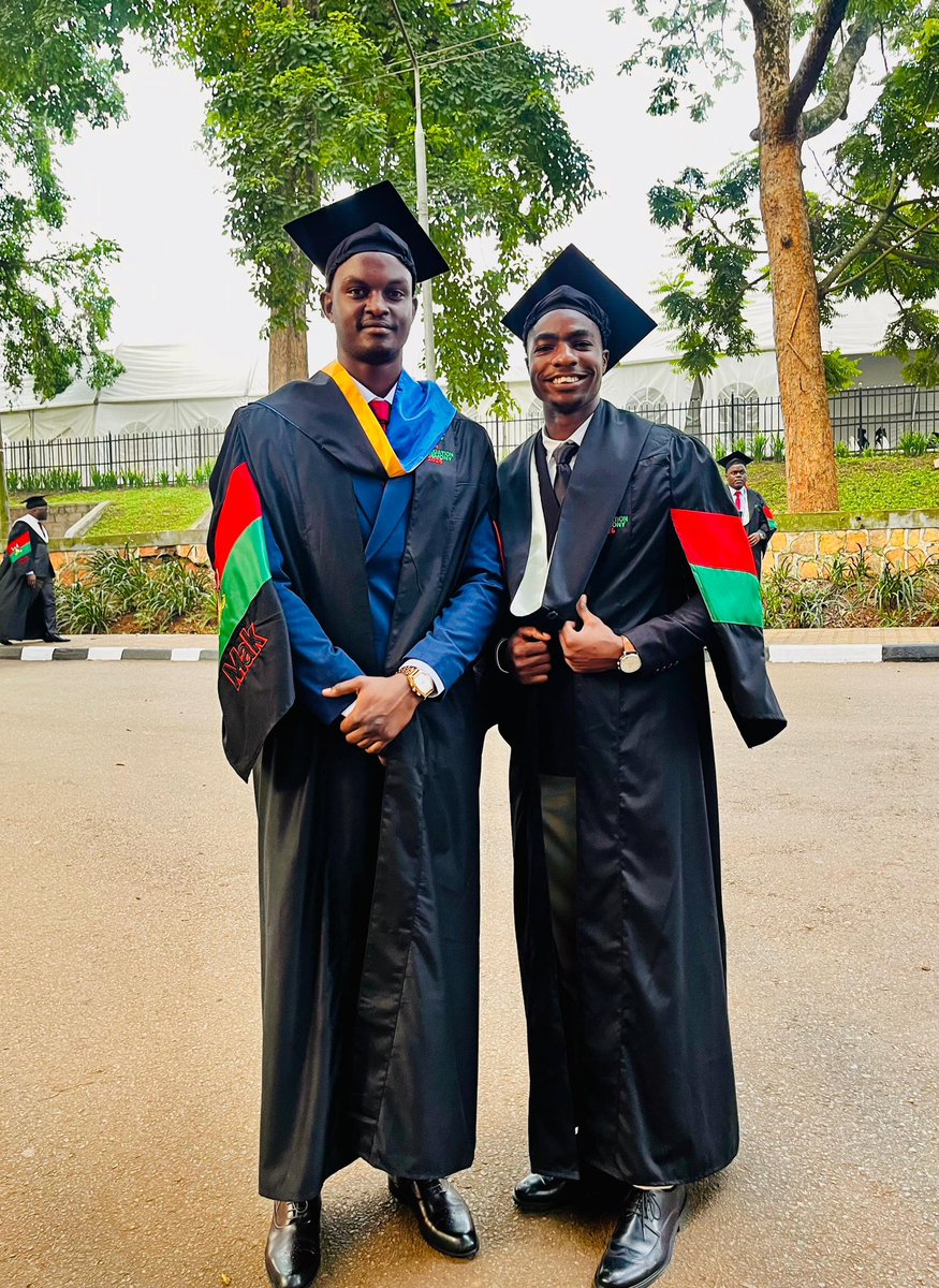 A double celebration at the sea.

Centre / winger partnership winning off and on the pitch.

Congratulations to Davis Shimwa &amp; Roy Kizito on a well deserved sail to their Bachelors Degrees.

COME ON YOU PIRATES 🏴‍☠️

#StanbicPirates l #RokeWithPirates l #VisitKPA l #PiratesStrong