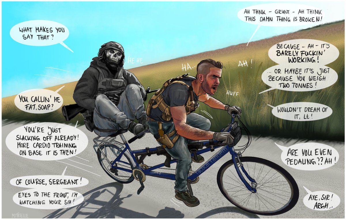 My Lieutenant, the asshole

#Ghoap #GhostSoap #soapghost #SimonGhostRiley #johnsoapmactavish #CoD #digitalart  #CoDFanart #TacticalTandem