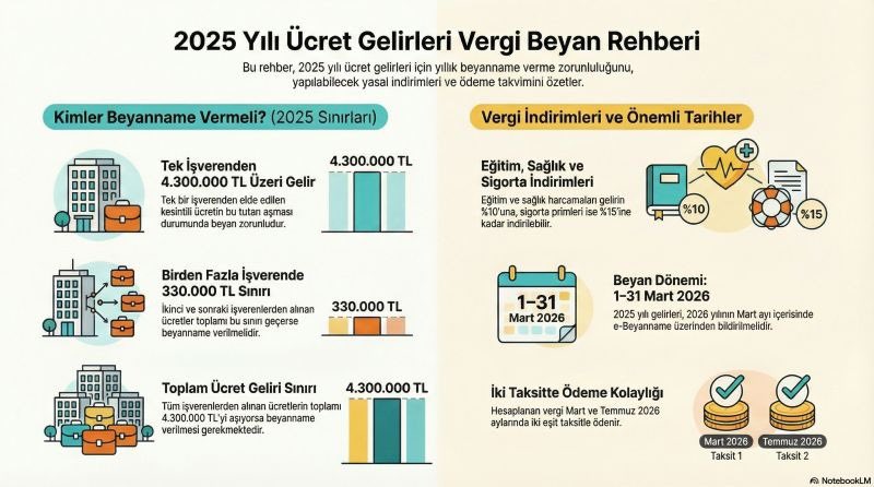yukselsmmm's tweet photo. 2025 yılı “Ücret” gelirlerinin beyanına ilişkin açıklayıcı görsel: https://t.co/bEfuEGyvqj