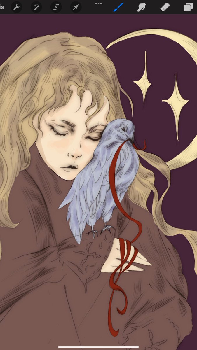 nervenoir's tweet photo. she's still a wip but I kinda already love her https://t.co/30Bdr4GjY2