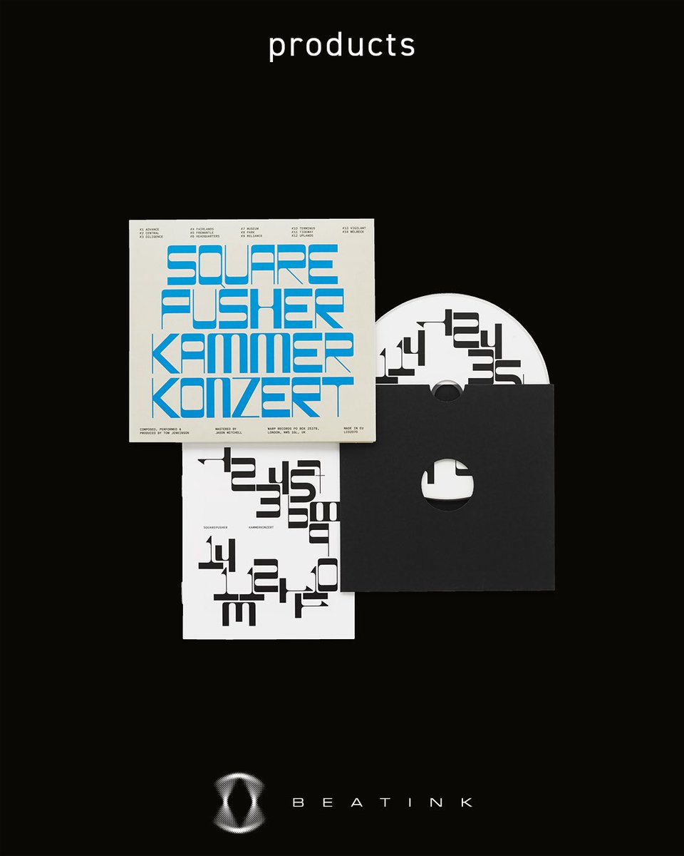 beatink_jp's tweet photo. ✷ Squarepusher / 『Kammerkonzert』4/10 release

スクエアプッシャーこと鬼才トム・ジェンキンソンが、新作アルバム『Kammerkonzert』を4/10(金)にリリース。
黒曜石のように硬質で超高速のベース、凶暴なオーケストラ・サウンド、そしてプログレッシヴ／アンビエント／エレクトロニック／実験音楽を縦横無尽に横断する急旋回の連続。
“室内協奏曲”を掲げながら、音楽構造の限界へと踏み込む圧巻の野心作。

https://t.co/8oudhiWmUy