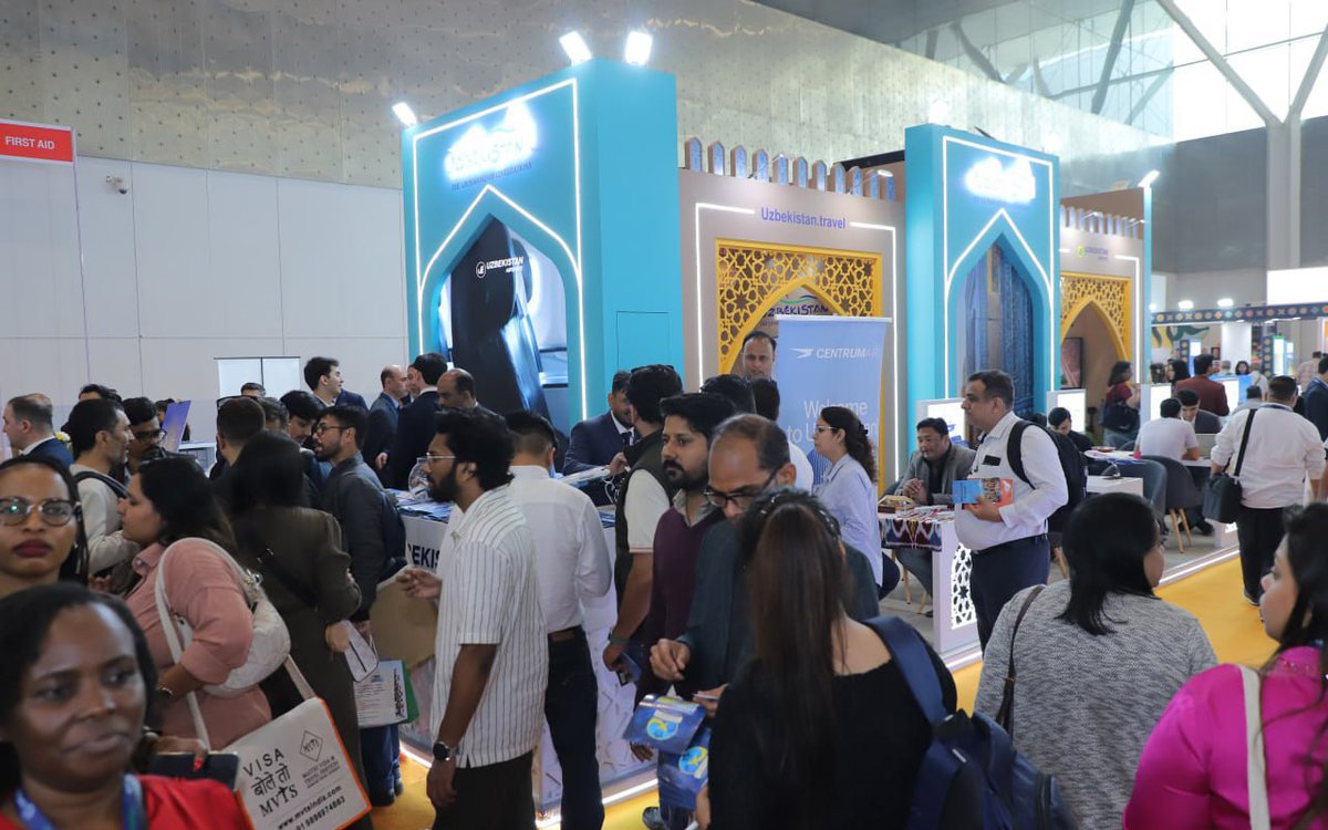 Uzbek_Tourism's tweet image. 🇺🇿🇮🇳 #Uzbekistan showcases its tourism potential at @SATTE_India in #NewDelhi — highlighting culture, heritage &amp;amp; new travel opportunities for Indian tourists. 🤝✈️🌍
🔗 gov.uz/en/uzbektouris…
#SATTE #Tourism #India #TravelIndustry #VisitUzbekistan
