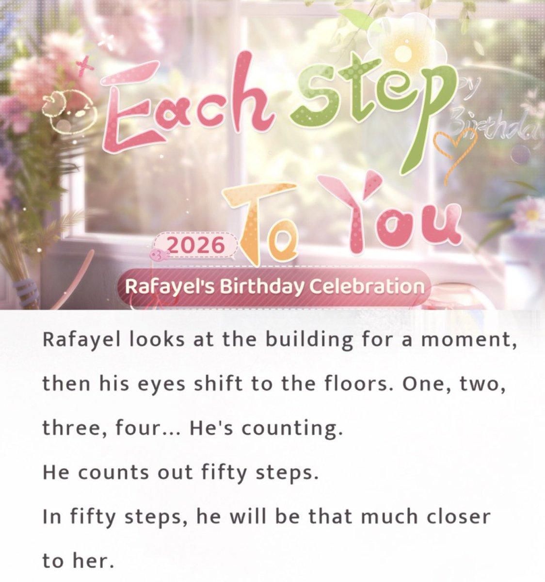 He finally took those fifty steps 🥹