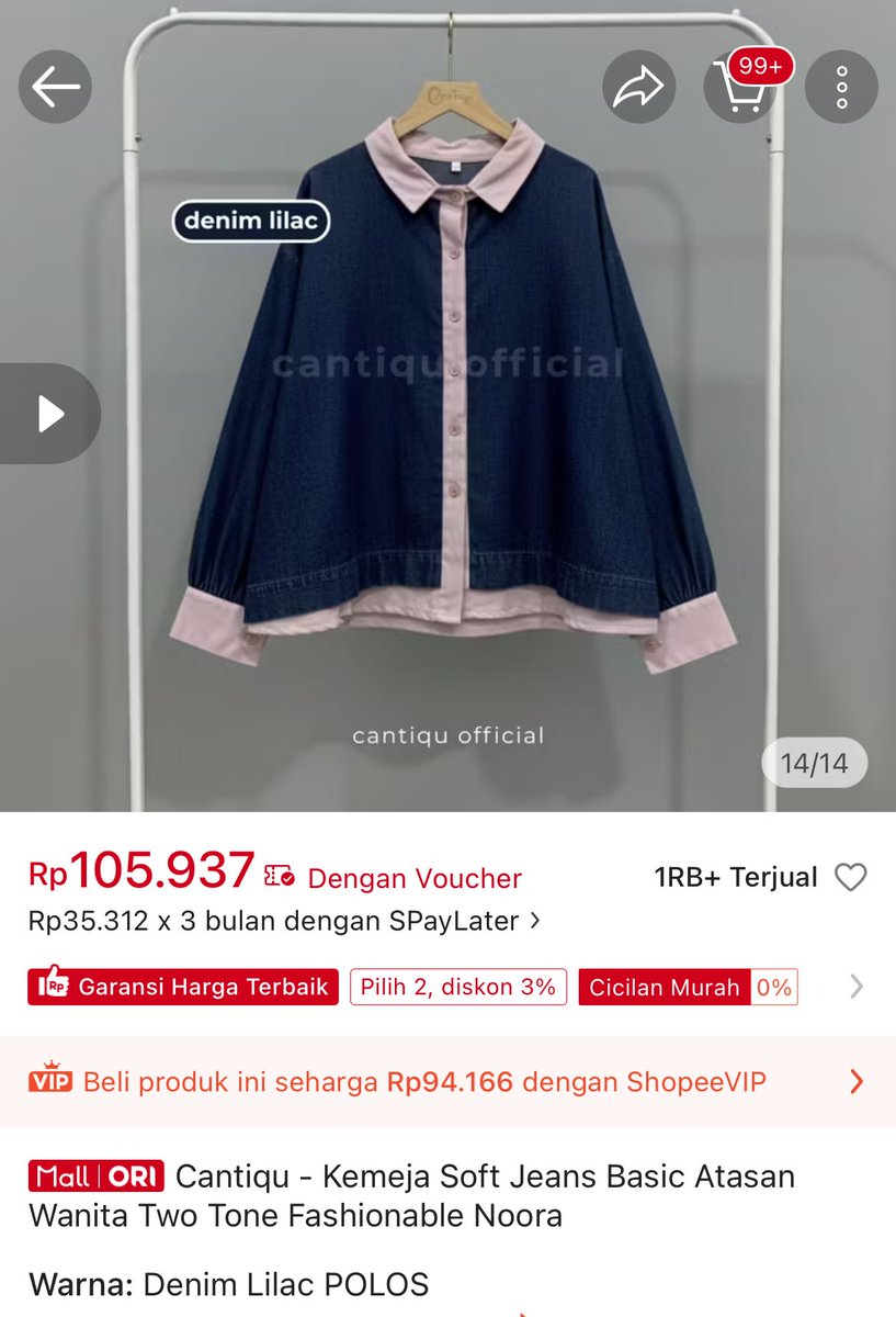 naowki's tweet photo. wts kemeja jeans denim two tone lilac

price : 80k 

baru dipake beberapa kali doangg jadi masi bagus bangett yuk

dom jogja bisa oren https://t.co/HCAKGIETBd