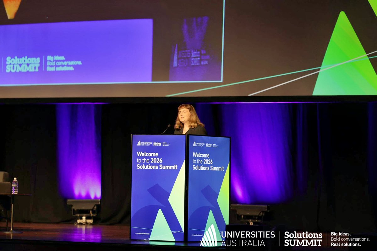 uniaus's tweet photo. And that’s a wrap on the 2026 #UASolutionsSummit!
A huge thank you to our Chair Professor Carolyn Evans @GriffithUniVC, for her inspiring and insightful closing remarks. A powerful finish to an incredible summit.
See you next year! https://t.co/W14bO2gtsD