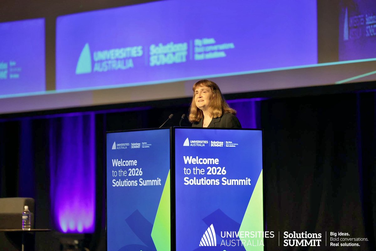 uniaus's tweet photo. And that’s a wrap on the 2026 #UASolutionsSummit!
A huge thank you to our Chair Professor Carolyn Evans @GriffithUniVC, for her inspiring and insightful closing remarks. A powerful finish to an incredible summit.
See you next year! https://t.co/W14bO2gtsD