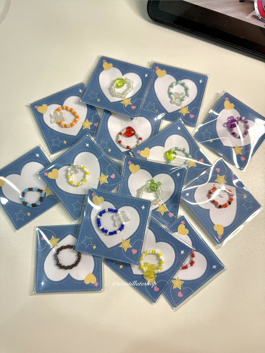 scintillateshop's tweet photo. 𓂃 🩰⋆  แหวนลูกปัด 

ของแจกปัจฉิม ของแจกหน้าคอน 
เริ่มต้น 5.- พร้อม packet  

 ☆ ���ละสี/จี้ 
 ☆ https://t.co/RIFJLZOknr

#แหวนลูกปัด #ของแจกปัจฉิม #รับทำgiveaway #ของแจก #ของปัจฉิม https://t.co/LchGVV9uX4