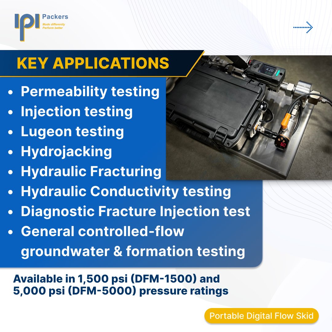 ipipackers's tweet photo. Meet Portable Digital Flow Skid, delivering live flow &amp; pressure visualization with integrated FlowPRO™ data acquisition software
✔ Ultrasonic measurement
✔ Adjustable logging intervals
✔ Secure export-ready files
✔ 1500 &amp; 5000 psi options

Field testing, documented properly https://t.co/whHSKRt3W7