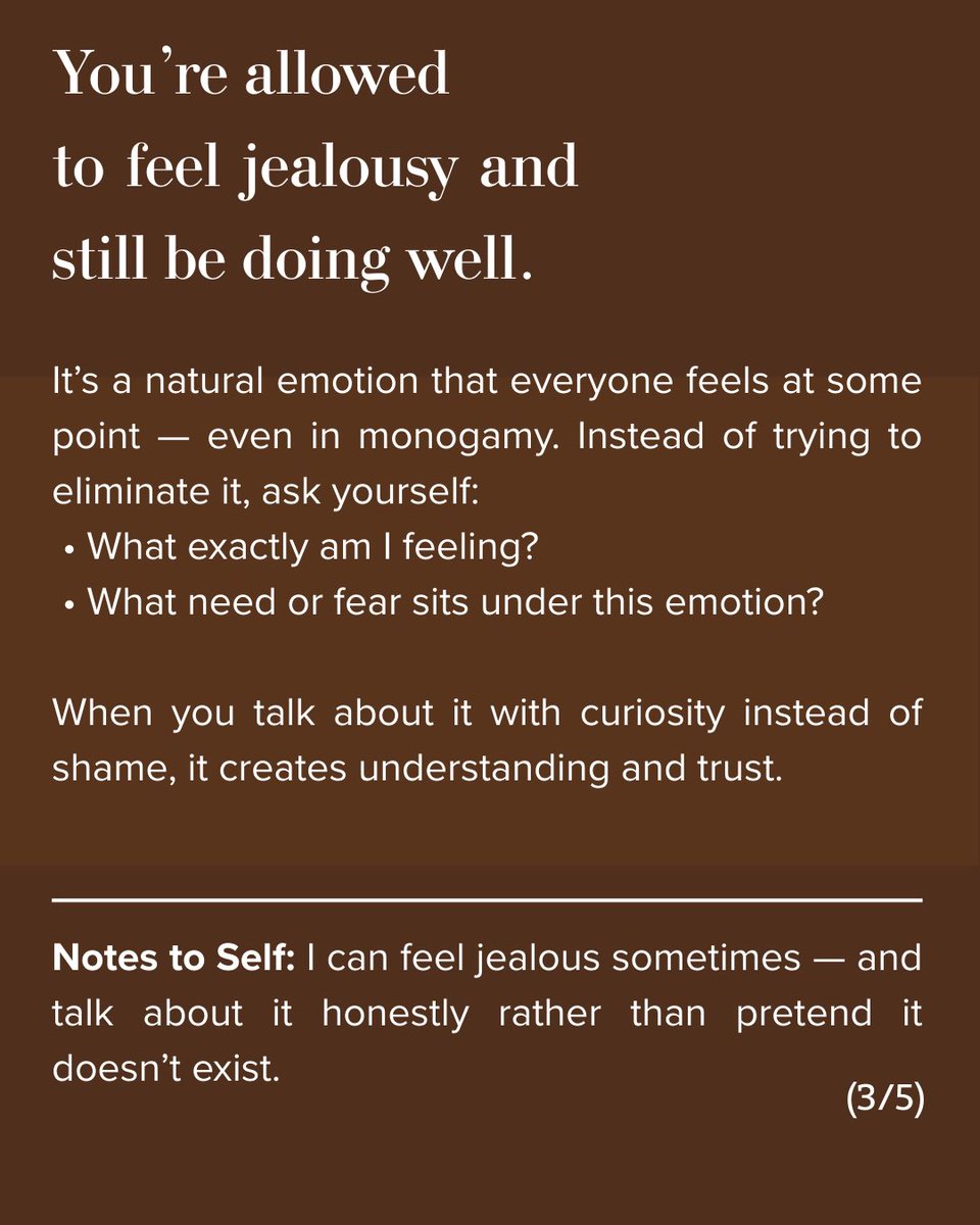 3fun_app's tweet image. If you’ve been questioning whether you’re “doing it right,” this is your reminder: healthy polyamory makes room for real humans — and real humans are beautifully messy.💖 #3fun #polyamory  #enm