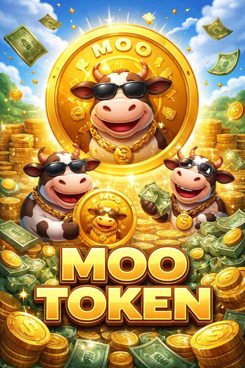MooMooHub's tweet photo. MOO Token is officially in beast mode. 🐄🔥
From pasture to profit, we’re not grazing we’re charging the market with full stampede energy. 💥💰
Golden horns up. Diamond hooves down.
This isn’t just a token… it’s a movement. 🚀🐂
#MooToken https://t.co/m9Ur9GmH86