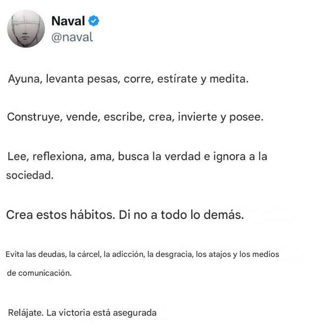 Literalmente clavó la vida en un tuit.
<a href="/naval/">Naval</a>