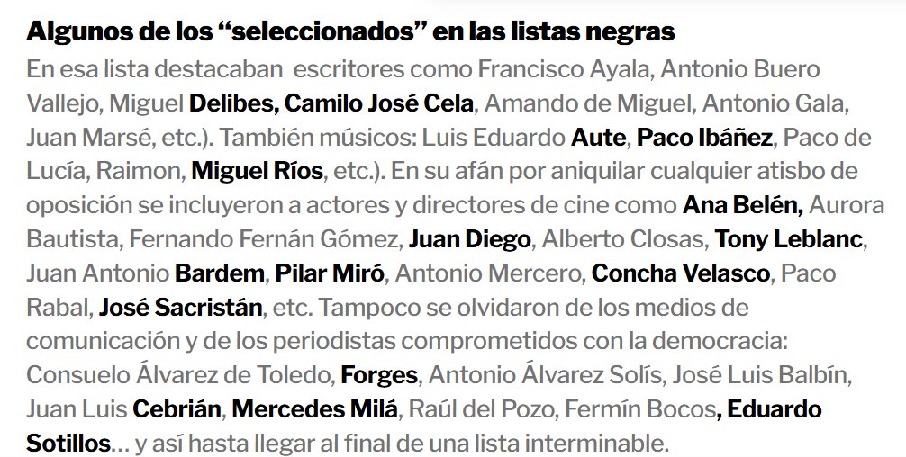 Las listas de fusilables por los golpistas del 23F, basadas en informaciones anteriores a la desclasificación. Muchos más, además de estos. Bien curiosos algunos. elplural.com/politica/espan…