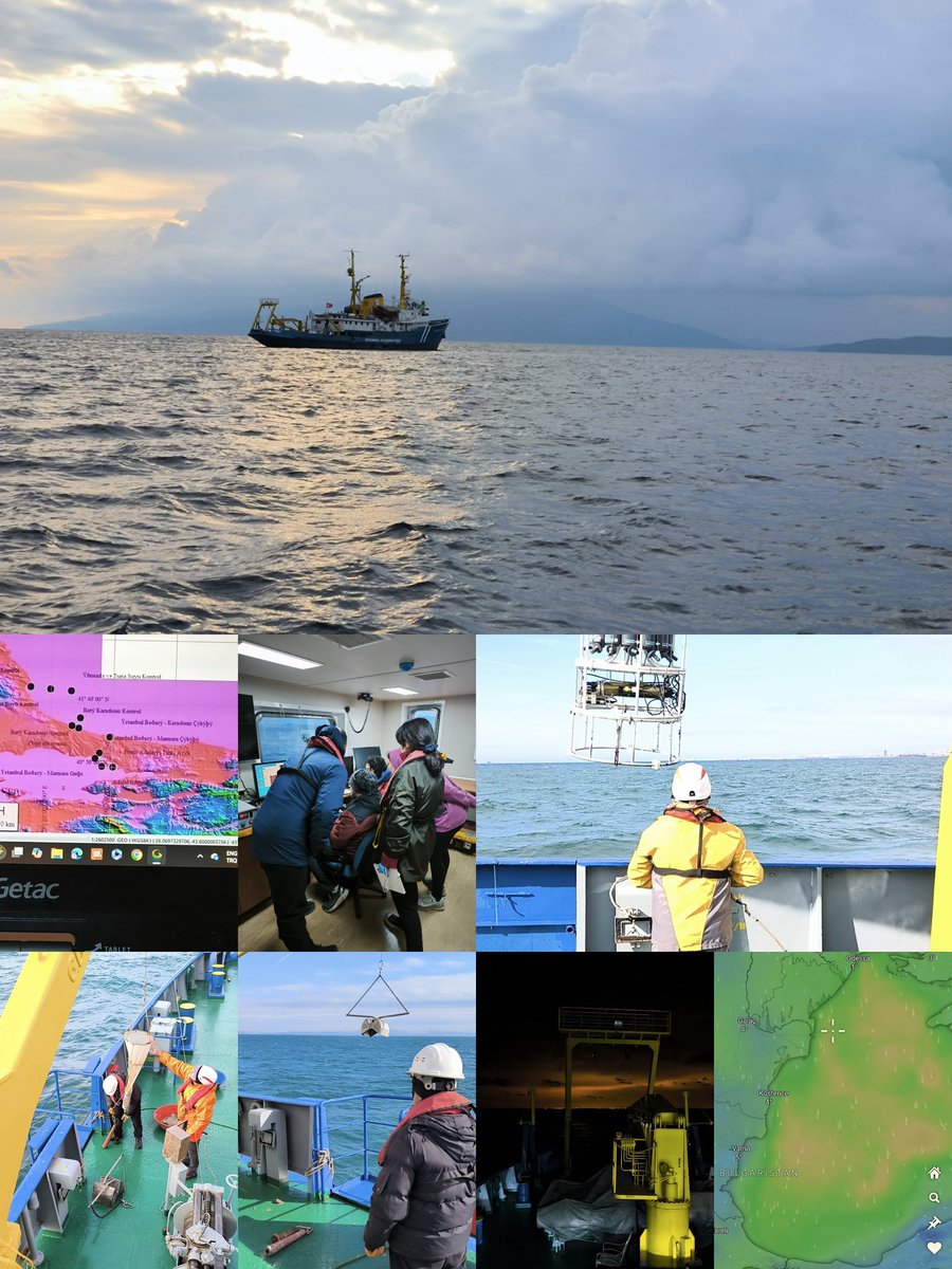 Denizhandv's tweet photo. 300 nautical miles, 10 sampling stations,  4-6 Beaufort wind 🌊  Research expedition in 2 days with Alemdar 2 RV.  Completely successful expedition🌊🌊🌊 @gazioglu_cem @iu_debien https://t.co/cyWxwvyl9i