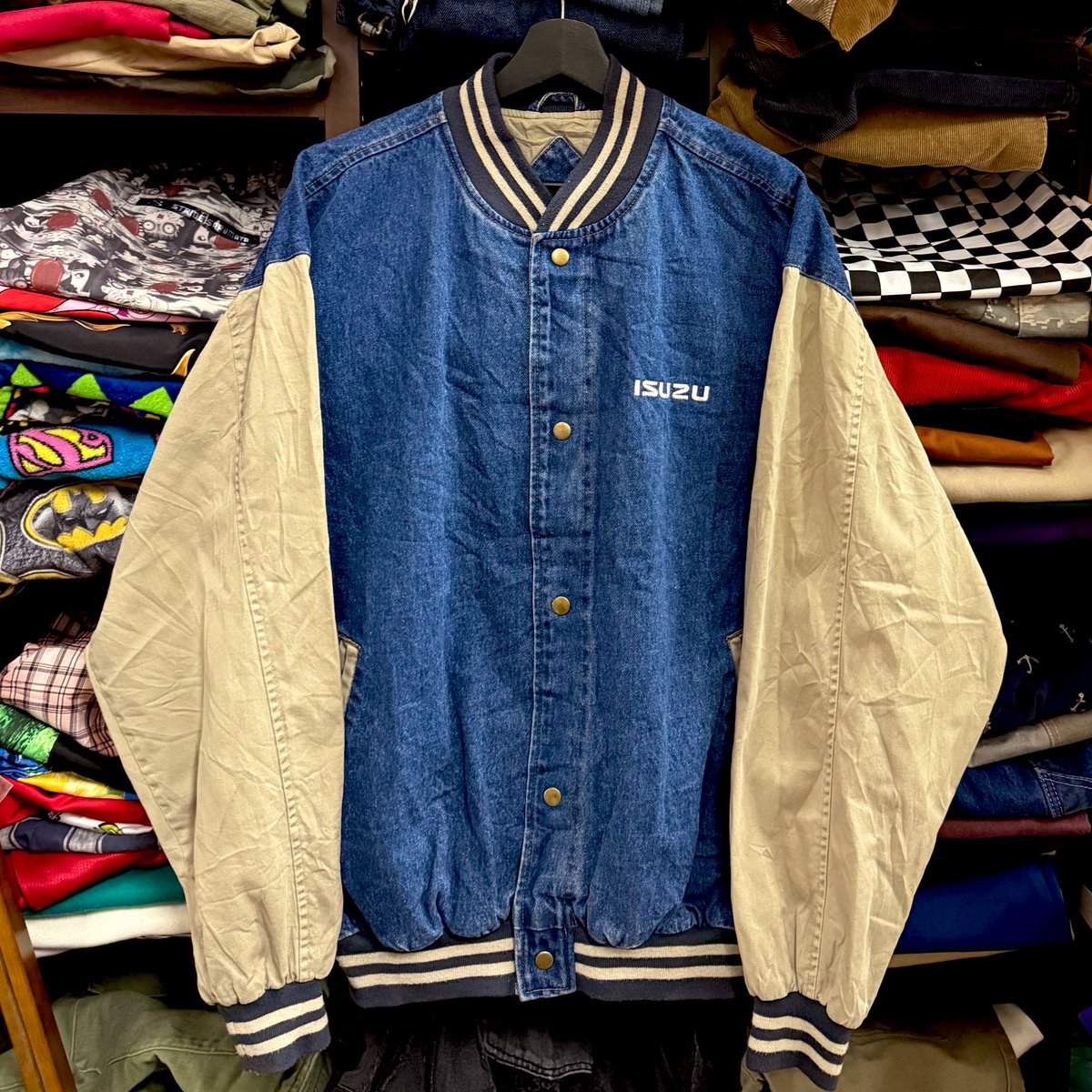 90's NORMAN TODD デニムスタジャン 表記M実寸about Lサイズ #吊り橋ピュン