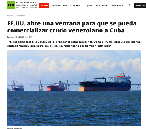 EE. UU. abre la puerta a la venta de petróleo venezolano a particulares en Cuba cubainformacion.tv/contra-cuba/20…