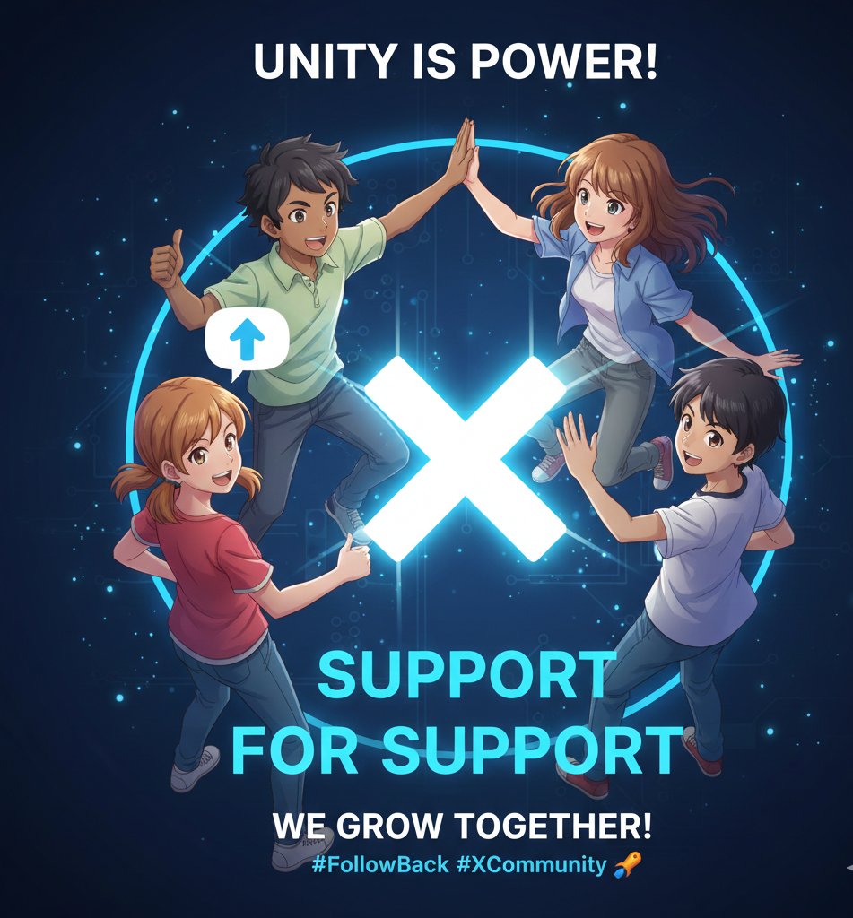 KnoxX100x's tweet photo. "We grow by lifting others. 📈 Join the circle of support! Follow for a guaranteed follow back. Let’s make our presence felt on X! 🚀💯 #GrowTogether #FollowToFollow #ActiveNow #Abed"#UnityIsPower #FollowBack #XGrowth #SupportSmallAccounts #Abed #FollowTrain #TogetherWeGrow https://t.co/Wa0v2TCA83