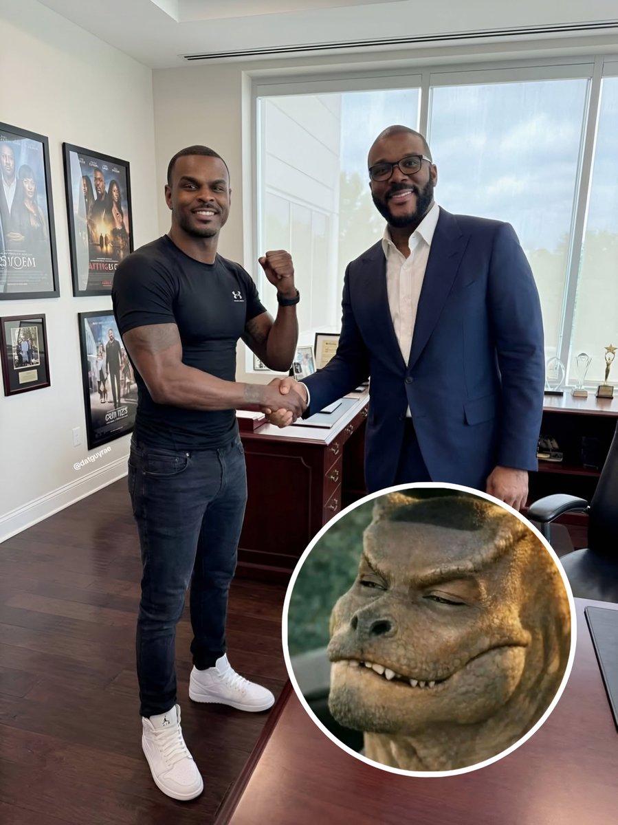 Tyler Perry has signed the eyebrows guy 😭😂