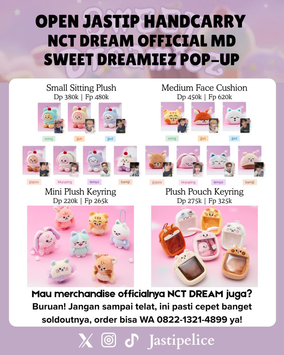 secretciaaa's tweet image. ❗️OPEN PO HANDCARRY SWEET Dreamiez POP-UP
💸 Harga sudah all in Indonesia
✈️ ETA tiba di Jakarta: 18 Maret
✅ Grup WA
Detail product ⬇️

#WTS #Limited