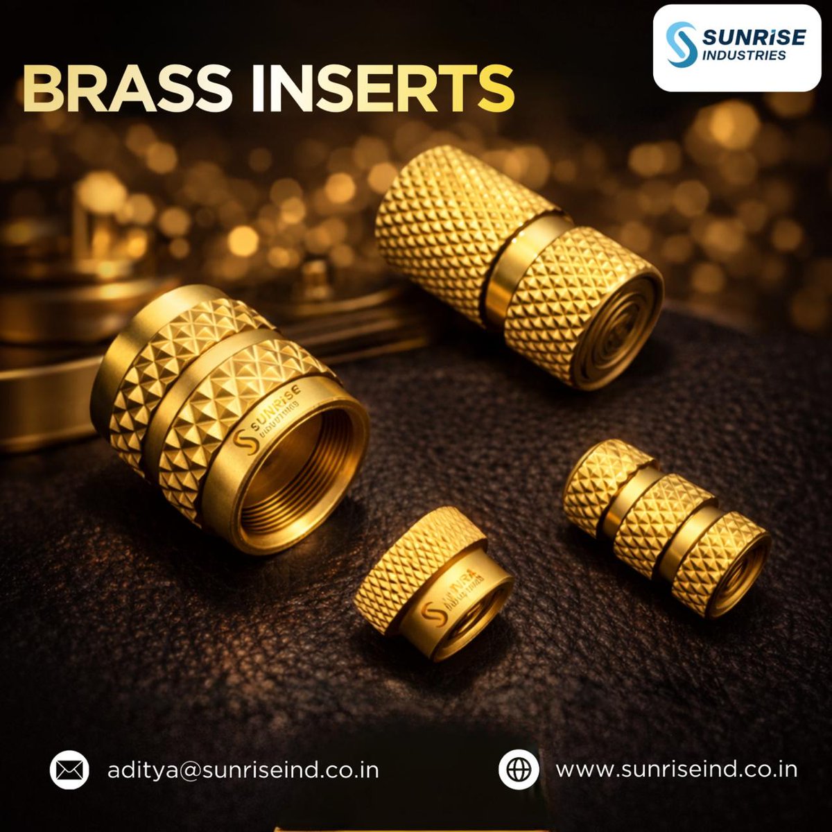 Sunriseind1997's tweet photo. 🔩 Brass Inserts – Precision You Can Trust

Strong grip. Smooth finish. Built to last.

🌐 https://t.co/2UKMnDdY5e

#SunriseIndustries #BrassInserts #PrecisionEngineering #BrassComponents #IndustrialFittings #MetalManufacturing #MakeInIndia #QualityEngineering https://t.co/k306nEC6xs