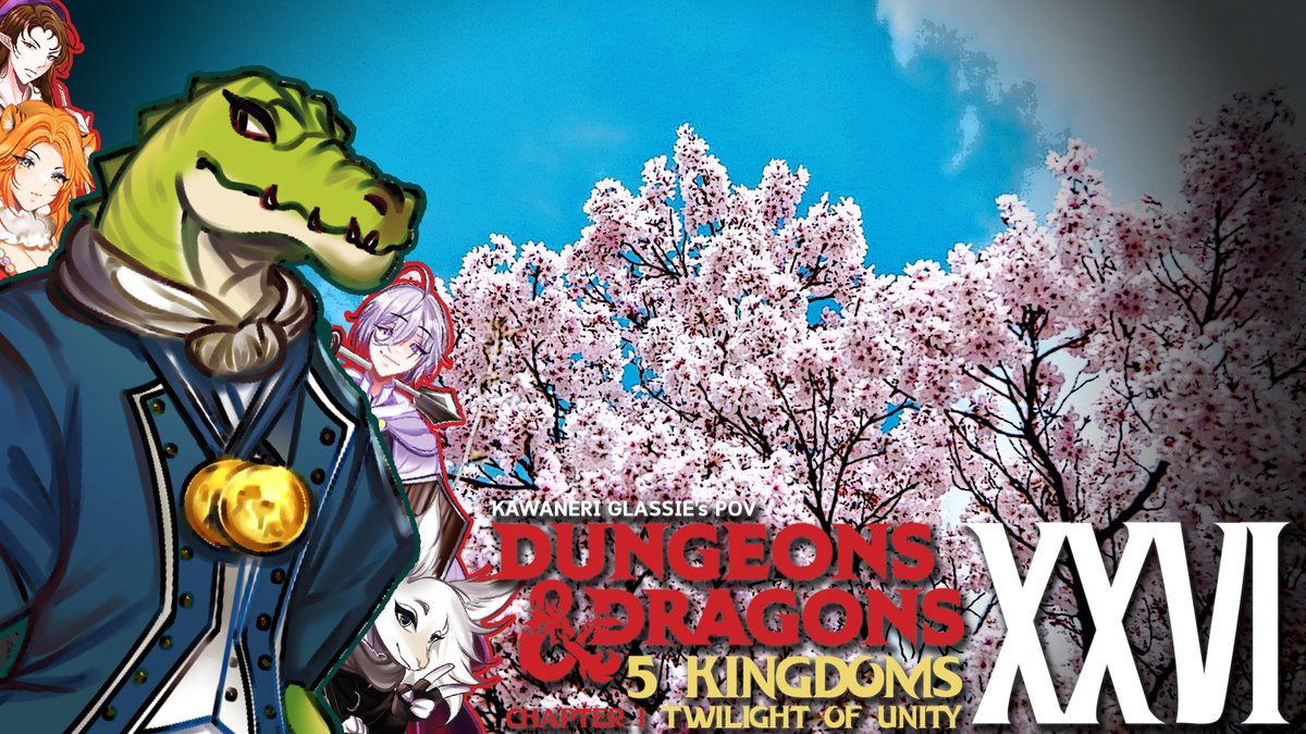 kawaneriglassie's tweet image. สีขาวโพนบนยอดเขา สีเทามัวด้วยไฟสงคราม...
White on the mountaintops, a hazy gray with the fires of war...

[ Dungeons &amp;amp; Dragons: 5 Kingdoms Chapter I Twilight of Unity EP.26 ] บ้านเกิด

| 08:15 PM GMT+7 | 06:15 AM MST |

#Project5Kingdoms #KWVtuber #KWlive #VtuberTH