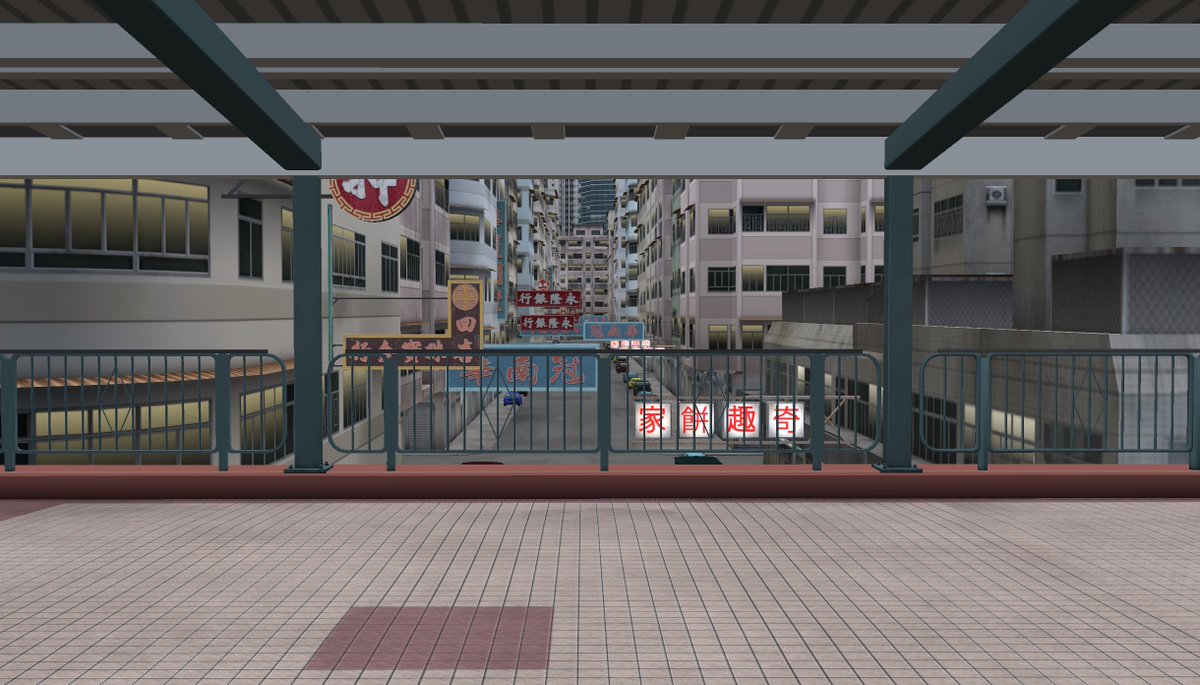 Yet another scene in PROJECT MIX being worked on!

Super early stages, but one day it'll be a really scenic environment.

#indiegame #gamedev #hongkong