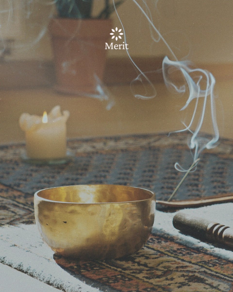 MeritRing's tweet photo. Transformation begins with a single, conscious breath. 🕯️✨

At Merit, we believe in the power of ritual to anchor the soul. Whether it is the grounding scent of sandalwood or the resonance of a singing bowl, these sensory cues signal your brain to transition from the Disquiet of the world into a state of Zen. 🧘🏻As you light your incense, let your Merit Ring and the Meditation feature in our app track your journey into stillness. 🤍

Download the DO MERIT app to begin your guided practice and track your insight: https://t.co/EsRoYgTARl ✨

#MeritRing #DoMerit #Meditation