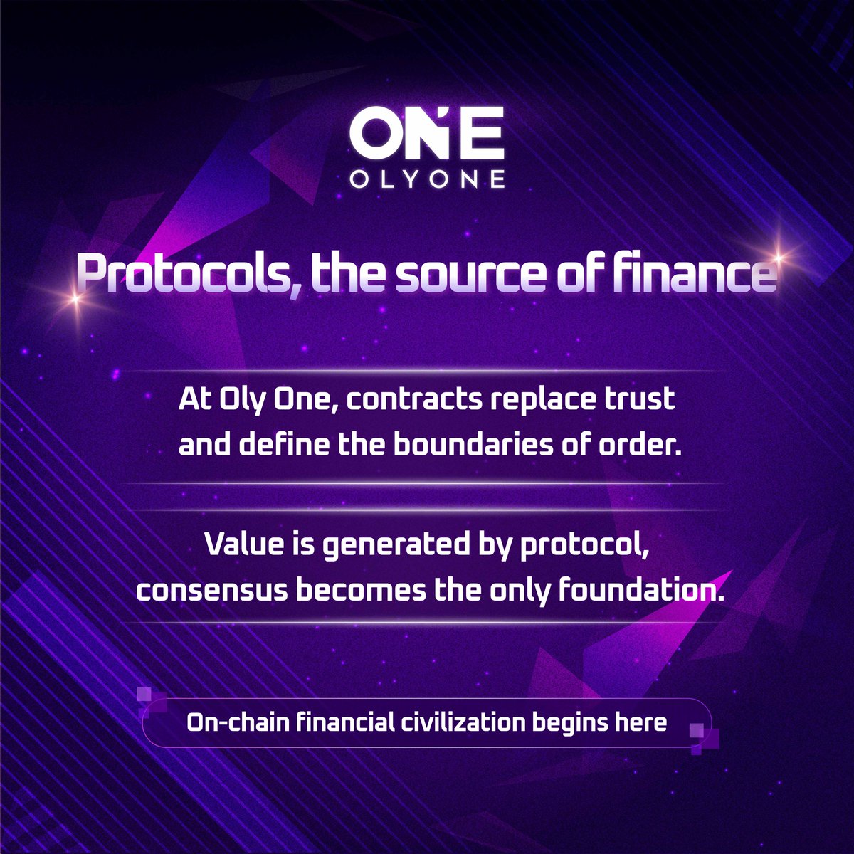 OlyOneOfficial's tweet image. 🛡️ Order doesn’t rely on authority.
On-chain contracts. Auto-generated trust. ⛓️
⚡ Execution extends rules.
Protocol generates value. 💎

🌐 Consensus defines financial civilization.
Oly One powers an autonomous on-chain world.
#OlyOne #OnChainOrder #Web3Protocol #SmartContracts