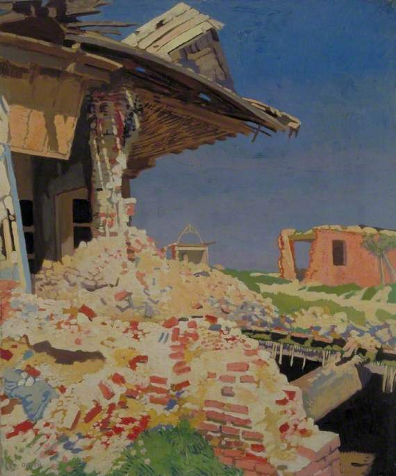WilliamOrpen's tweet photo. The Main Street, Combles https://t.co/uPFyW1m8FE https://t.co/Movwv50gUp