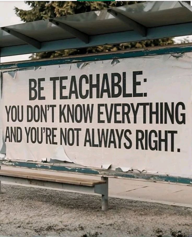 Be Teachable‼️