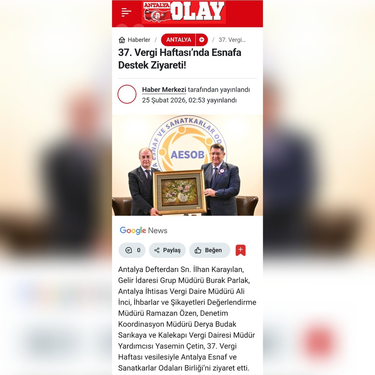 Antalya Esnaf ve Sanatkarlar Odaları Birliği tweet media