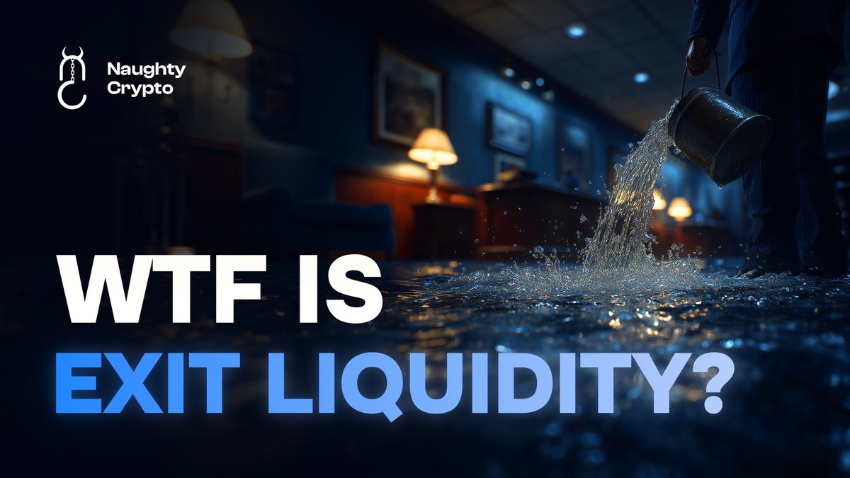 NaughtyCrypto69's tweet photo. 💬 WTF is “exit liquidity”?
 The unlucky buyers who enter just as whales sell.
 They hold your bags–you hold the profits. 🧳💸

#crypto #cryptoexplained https://t.co/25rSd1zIYB