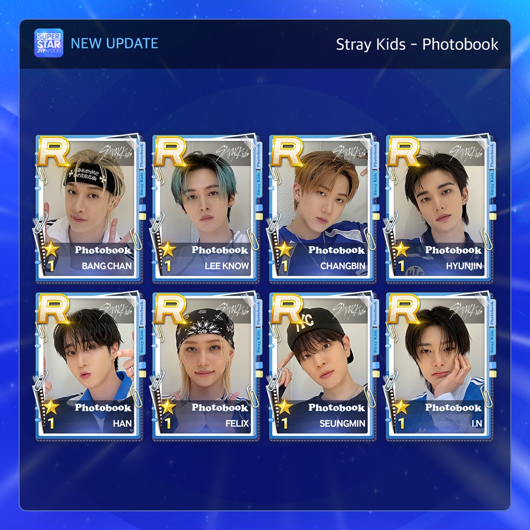 [🎹] Stray Kids - Photobook

SONG &amp; PACKAGE &amp; MISSION UPDATE!
Photobook 한정 테마를 지금 바로 슈스제에서 만나보세요!
Get the limited theme right now on SSJ!

🎮bit.ly/3InMfGO

#SUPERSTARJYPNATION #SSJ
#슈퍼스타제이와이피네이션 #슈스제
#StrayKids #스트레이키즈
#Photobook