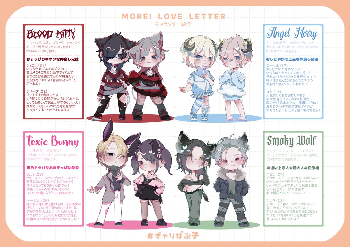 【LOVE LETTER】
もっともーっと知って欲しいうちの子！
#oc #うちの子かわいい定期