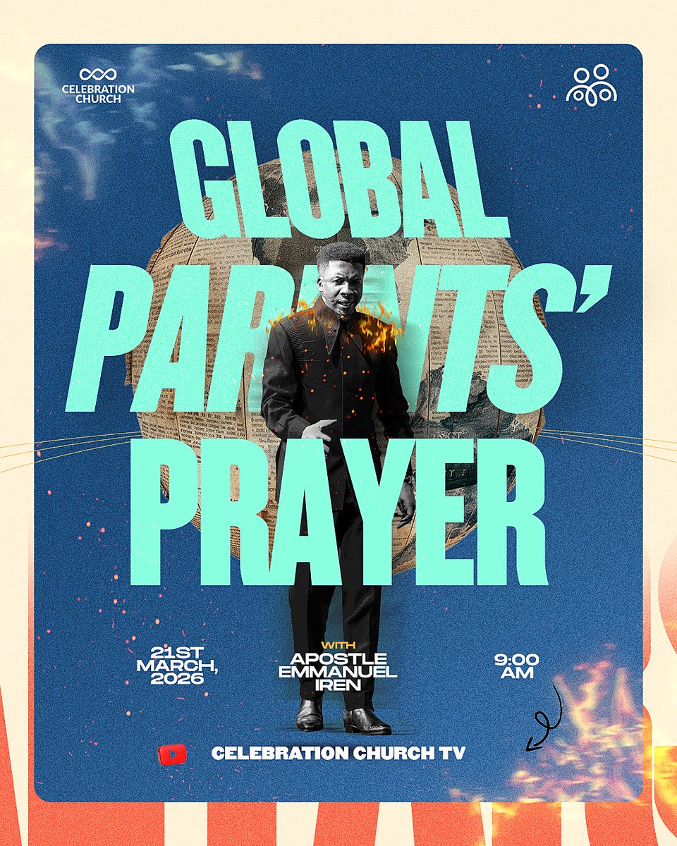 Global Parents Prayer is here again. 

A global gathering of parents standing in the gap for their children and the next generation. This is more than a meeting, it’s a moment to seek God together for wisdom, protection, purpose, and destiny over our families.

🗓 Saturday, March