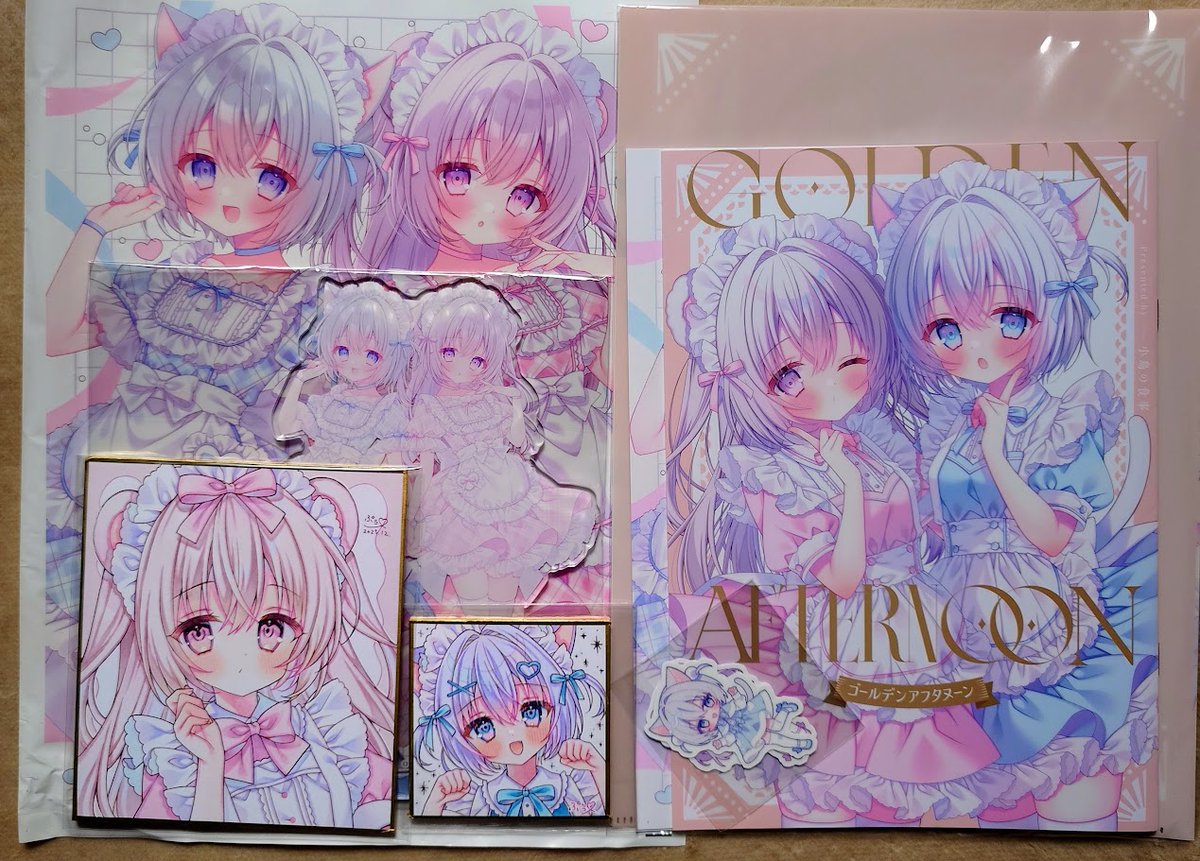 ぷぅ︎さん（@Pooh_Piyo） コミティア155新刊セットと色紙2点です