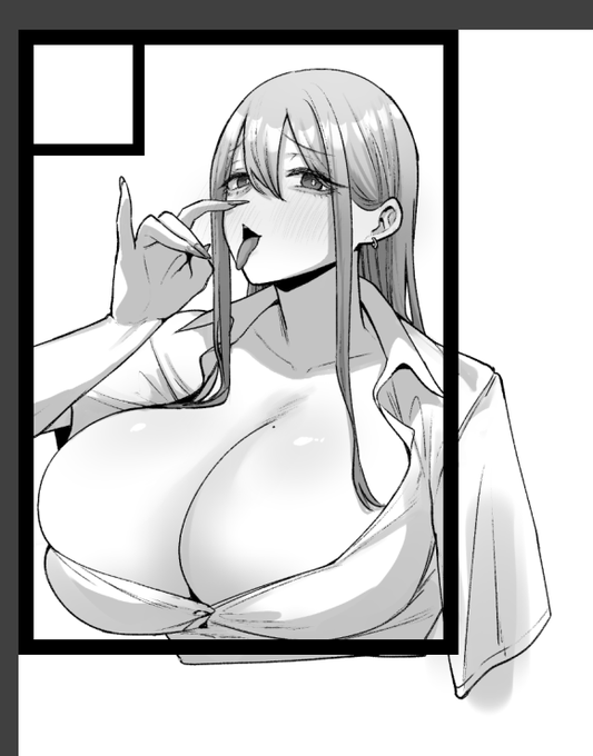 途切れるところはテキトーに描いてるので隻腕みたいになってる 