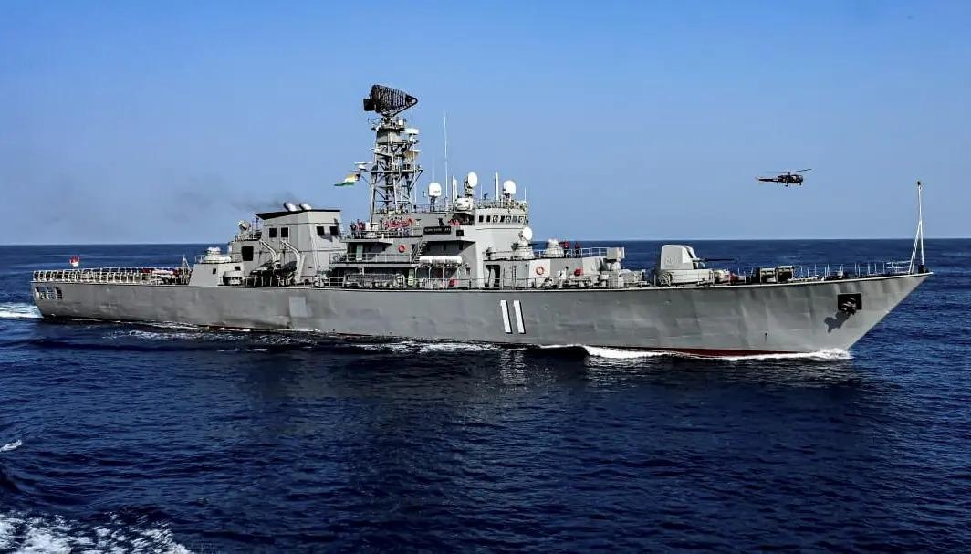 timesofindia's tweet image. #InPics | Indian Navy’s indigenous aircraft carrier INS Vikrant stands tall during the closing ceremony of Exercise MILAN 2026 in Visakhapatnam, showcasing India’s maritime strength and commitment to global naval cooperation. 🌊⚓🇮🇳

#INSVikrant #IndianNavy