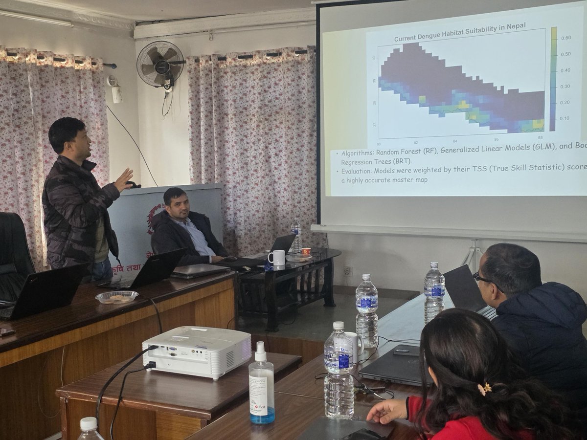 FAONepal's tweet photo. FAO Nepal, through the Pandemic Fund (SPEED) project, in collaboration with the Department of Livestock Services, conducted a six-day advanced geospatial training for veterinary professionals from 16 to 21 February at Hariharbhawan, Lalitpur. https://t.co/V9mVnhBXx3