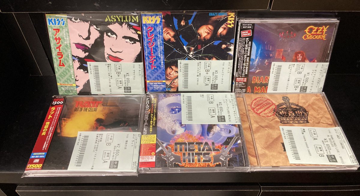 ✨中古品新着情報✨ AC/DC、GUNS 'N' ROSES、KISS、SCORPIONS等の80's