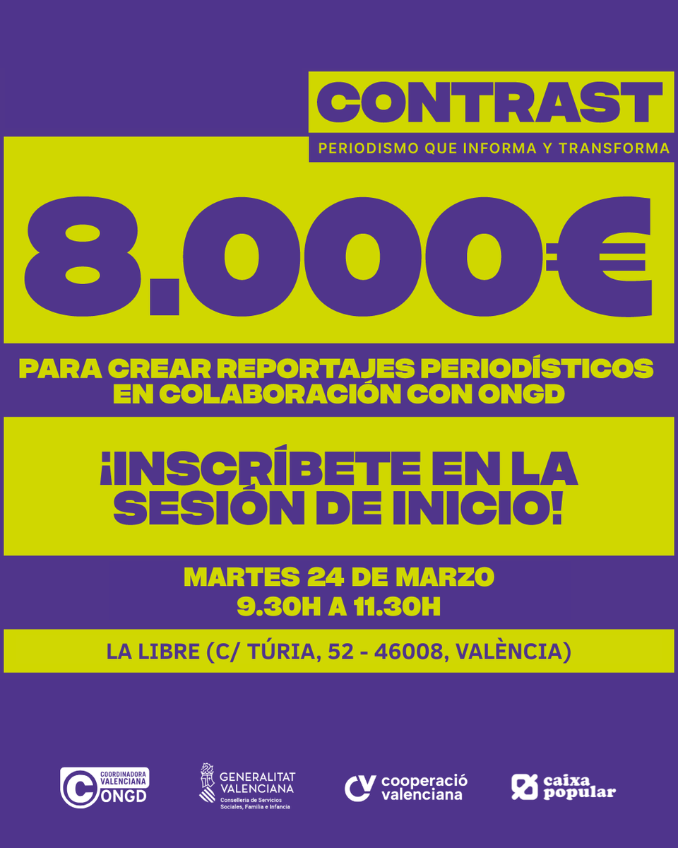 Coordinadora Valenciana de ONGD tweet media