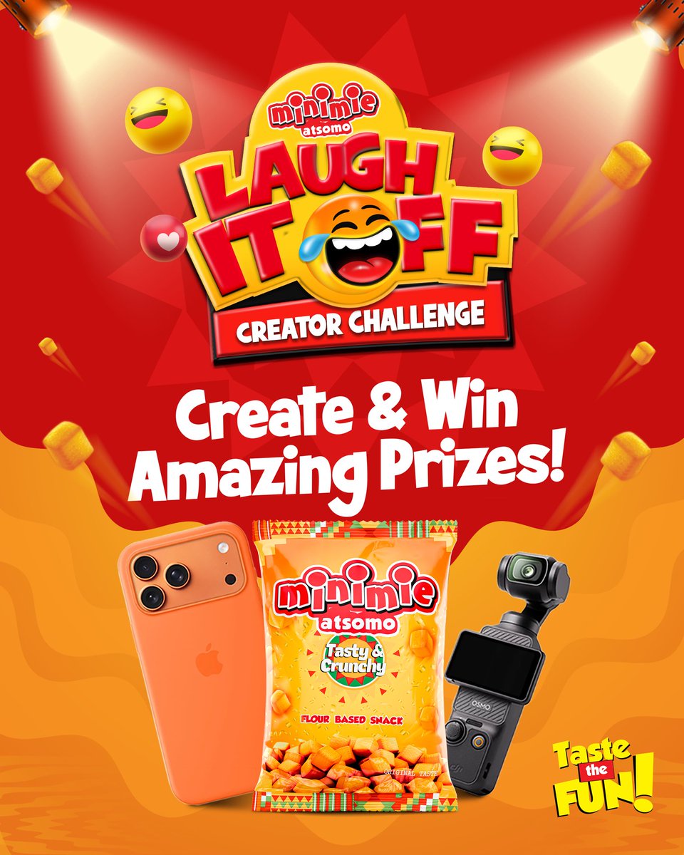 Got jokes? Prove it. 😂
The #LaughItOff Creator Challenge is LIVE! 🎥
Create, post, and win big.
⏳ Ends March 29th!
👇 Tag your funniest friend.
Taste the Fun. Win the Prize. 🏆
#minimieatsomo #LaughItOff #CreatorChallenge #ComedyGold #WinPrizes