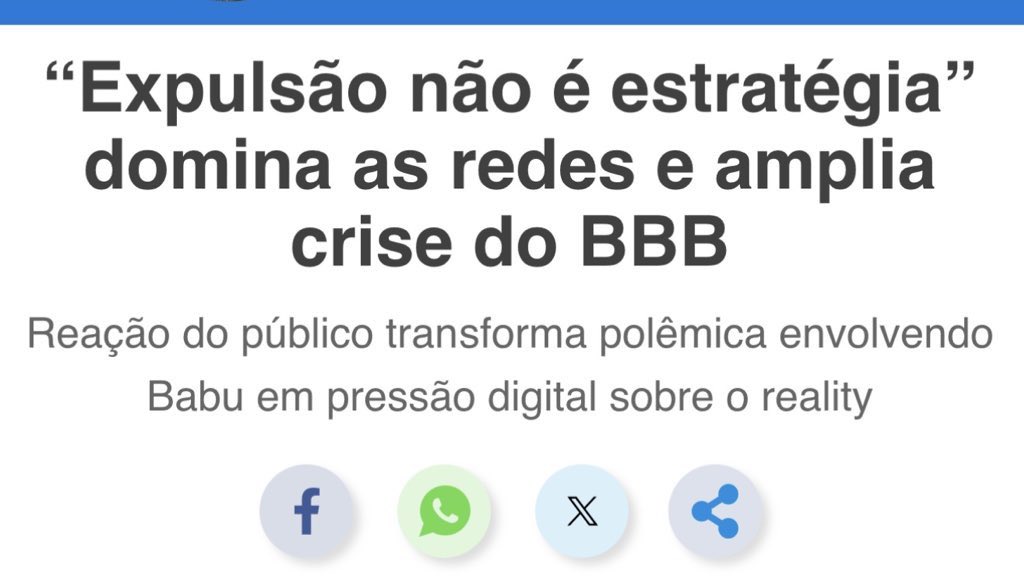 bluebeauregar's tweet photo. Eu sabia que ia dar merda. Não vai ficar por isso mesmo. Cravo aqui Babu Santana como a quinta expulsão premonizada por Jordana. #Bbb26 https://t.co/utUh4AxcJ6