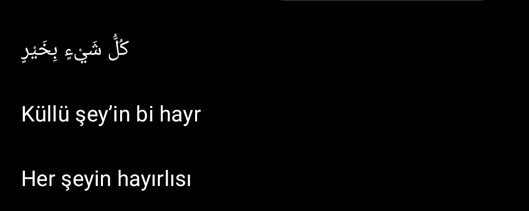 •°• Her şeyin hayırlısı •°•