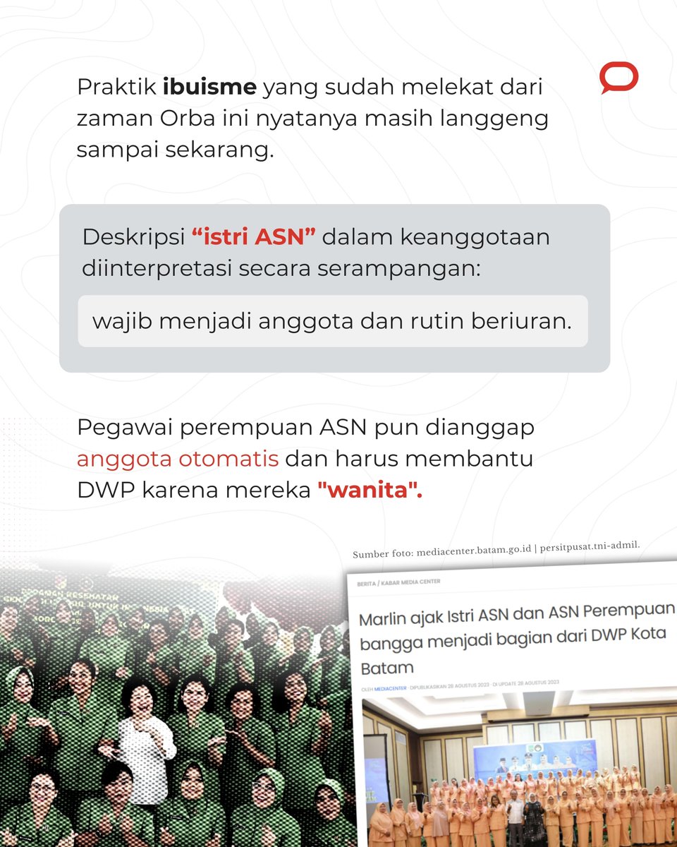 ConversationIDN's tweet photo. Warisan budaya birokrasi yang diam-diam masih beri 'beban tambahan' buat diplomat perempuan dan istri diplomat.

Mulai dari tuntutan tampil flawless, ngurusin konsumsi, sampai kewajiban jadi "agen promosi budaya" tanpa dibayar. https://t.co/xqCrfDRqq6