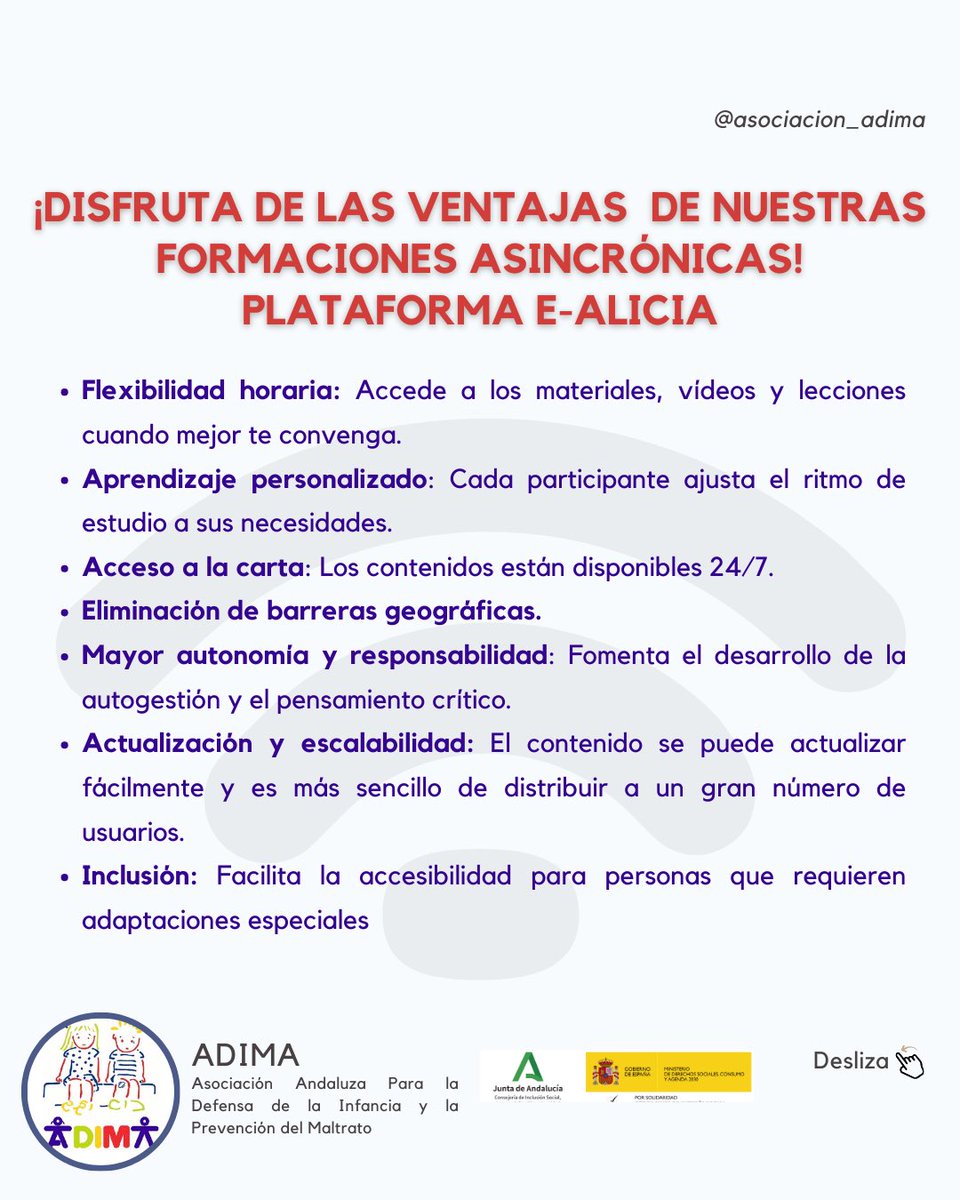 📣📣📣Os traemos un curso en modalidad online asincrónica, lo cual te permitirá realizar en curso de forma ajustada a tus tiempos. 
Curso “Atención Integral de Violencia Sexual Infantil: Modelo Barnahus en Andalucía”. 

forms.office.com/pages/response…