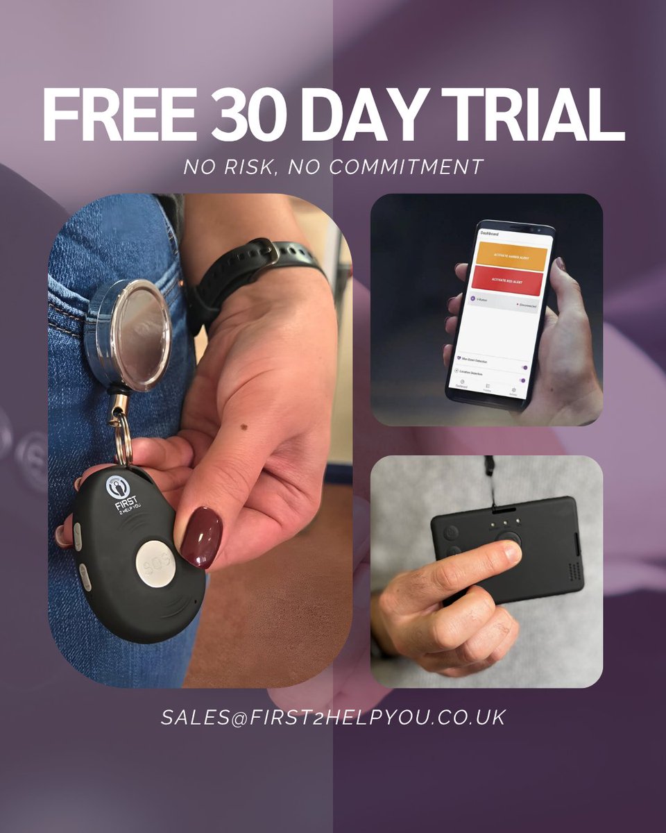 Are you looking for a robust lone worker safety solution? Try our services FREE for 30 days.

Get in touch today via email sales@first2helpyou.co.uk to learn more! #loneworker #loneworkers #security #protection #technology #remoteworker