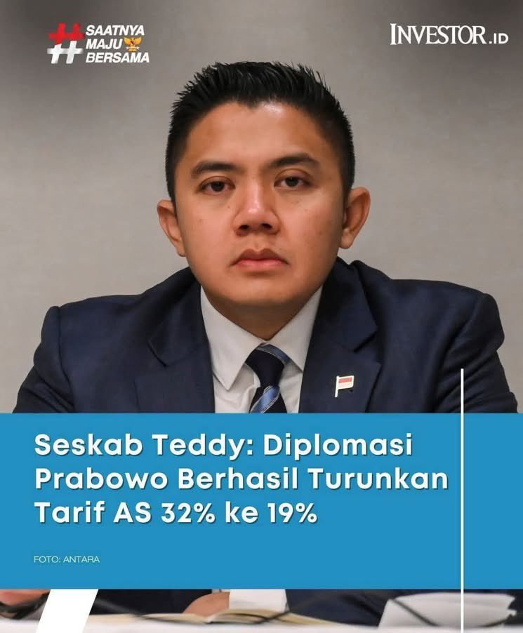 Diketawain negara2 ASEAN dan negara yg lain... Diem2 aja juga turun ke 10%